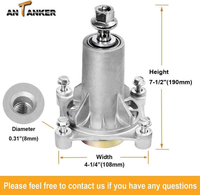 Antanker 187292 192870 Spindle Assembly Lawn Mower Parts Replace for Craftsman AYP 532187292 532187281 587819701 587125401 567253301 for H usqvarna Mandrel Assembly 42" 46" 48" 54" Mower Deck Spindle - Image 2